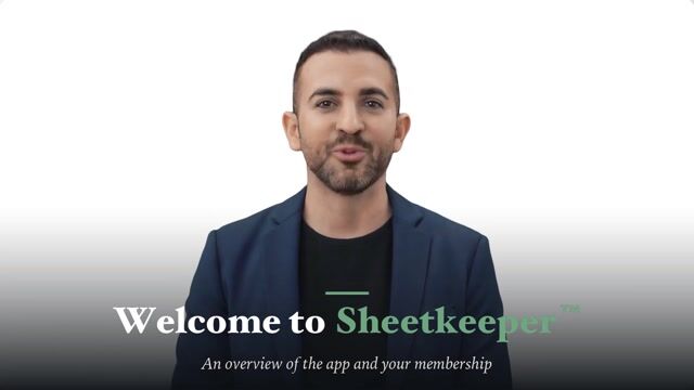 Video: the first Sheetkeeper lesson.